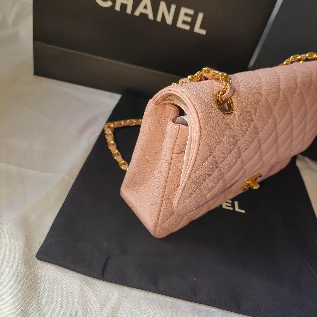 【実写画像】 ピンク キルティング ショルダーバッグ