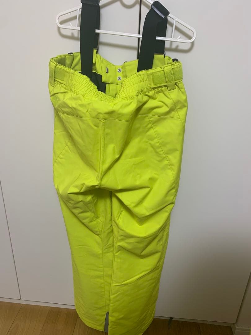 蛍光イエロー スキー・スノーボードパンツ　男女兼用