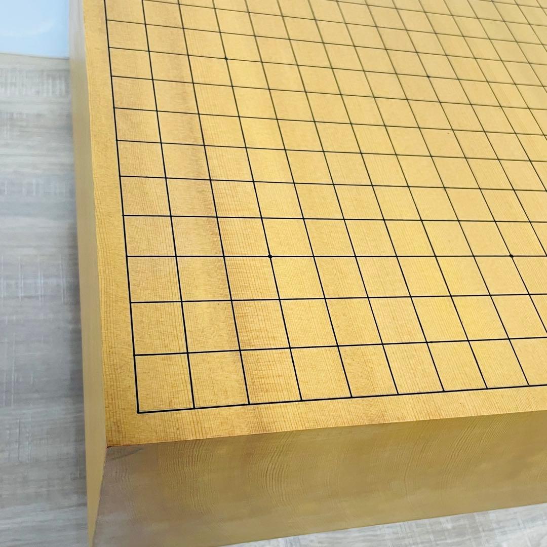 ★美品★ 囲碁 碁盤 天柾 柾目 ヘソ 脚付き 桐製盤覆い