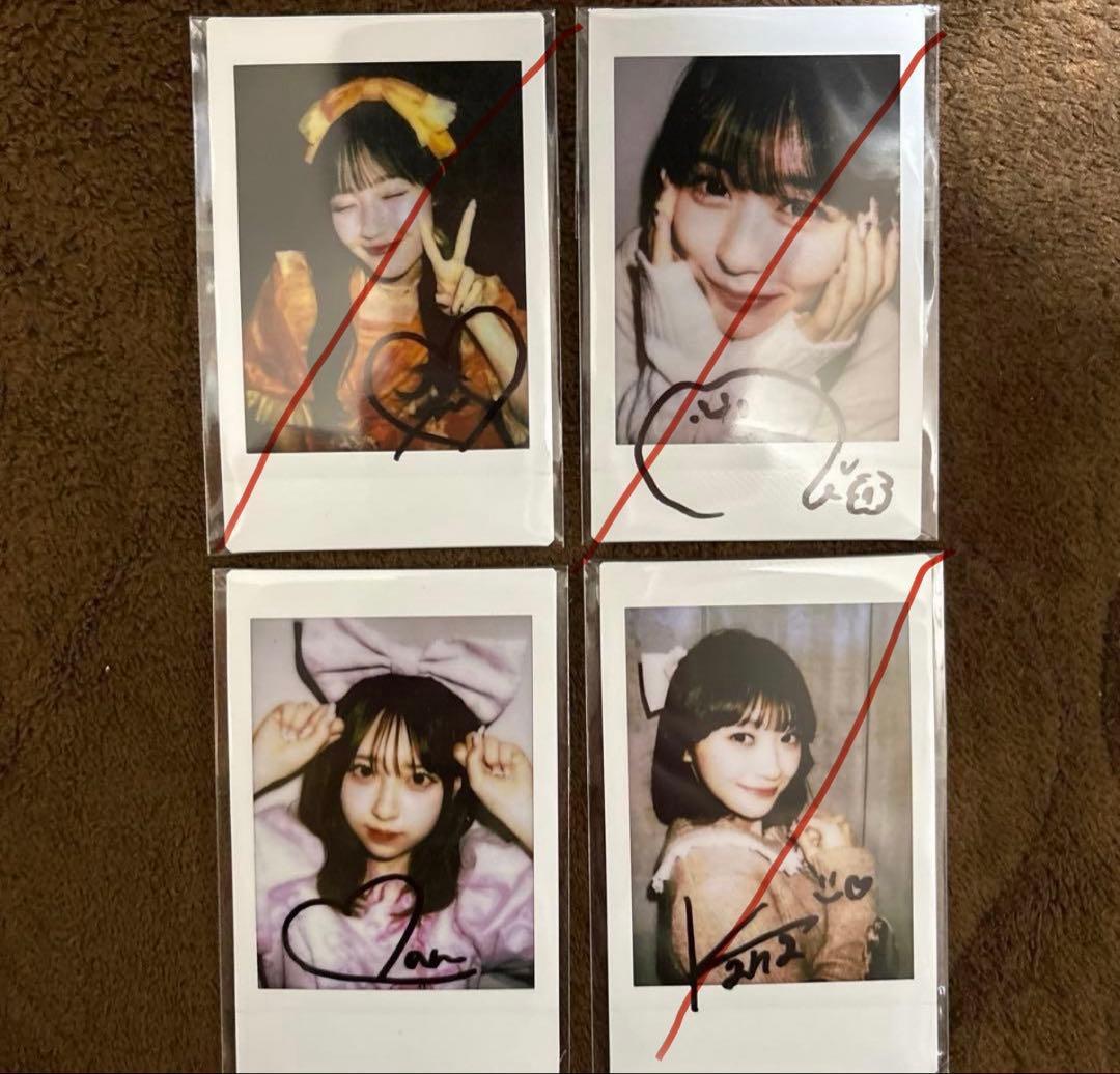 CUTIE STREET サイン入チェキ 佐野愛花 川本笑瑠 板倉可奈 桜庭遥花