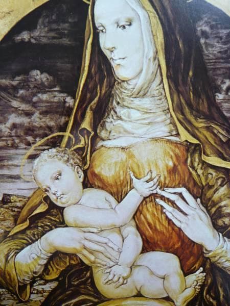 藤田嗣治、【マドンナ】、希少な限定額装用画集画、新品高級額 額装付