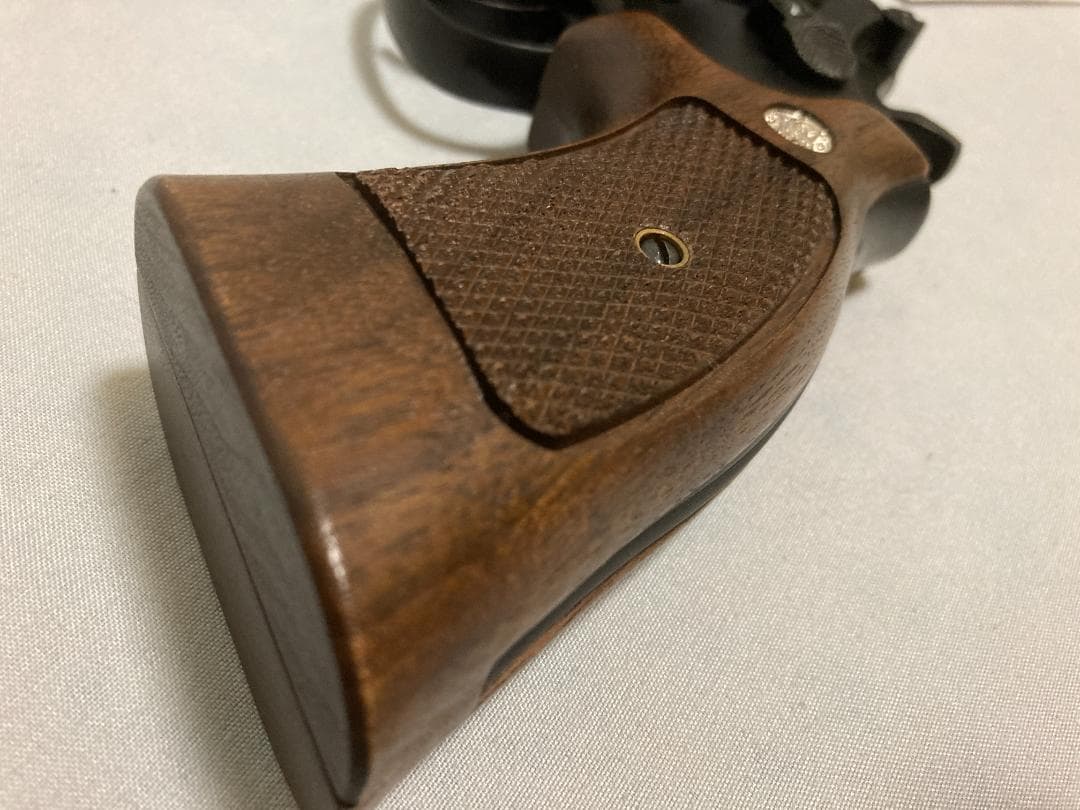 木製グリップ付 ABSモデルガン マルシン S&W M586 6インチ マグナム