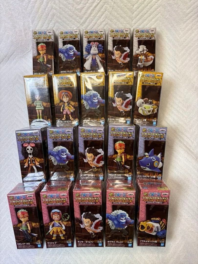 ワンピース ワールドコレクタブルフィギュア トレジャーラリー14種×5セット売り