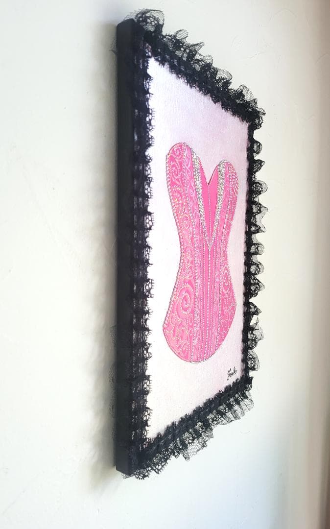 オンリー・コルセット / テクスチャーアート 33×24㎝ F4 原画 モダン