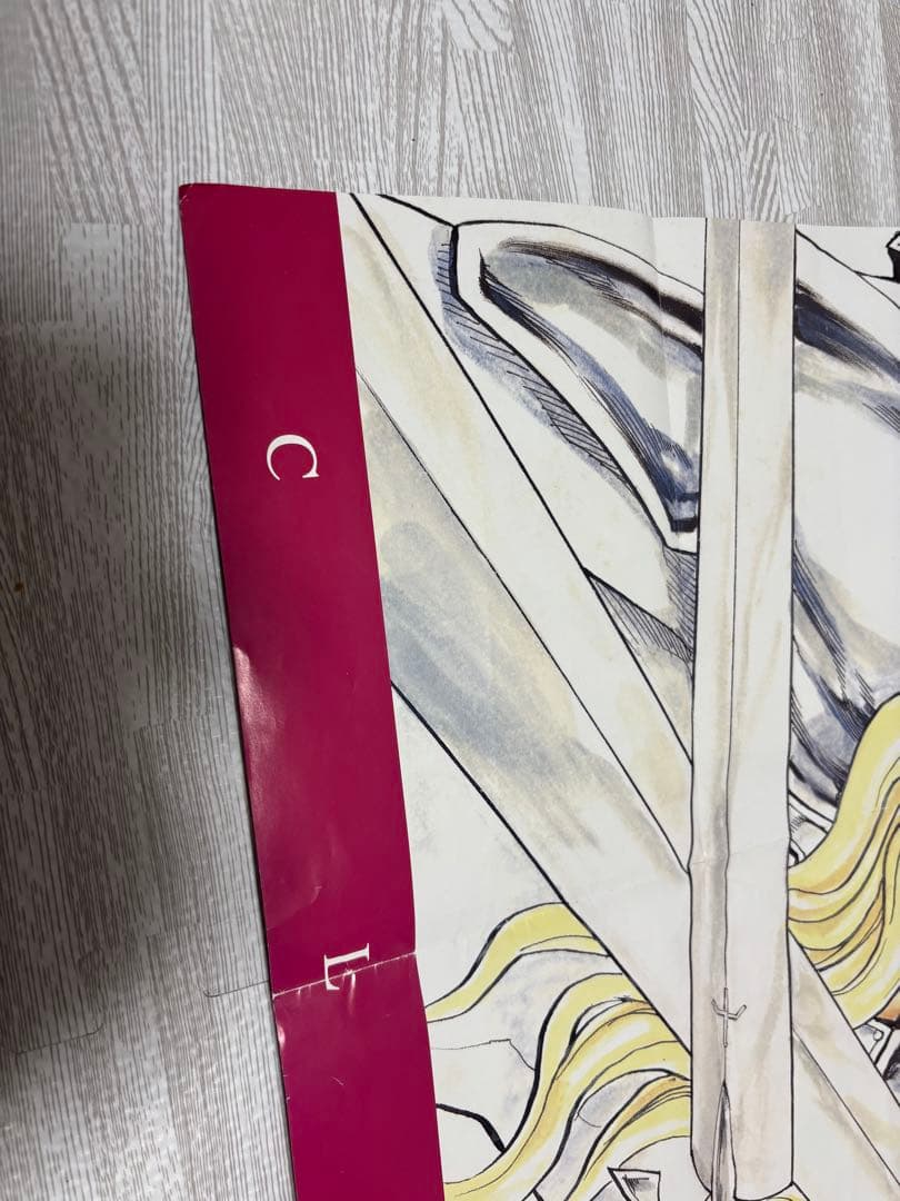 CLAYMORE ポスター 2枚 稀少品【折れ・破けあり/ダメージあり】