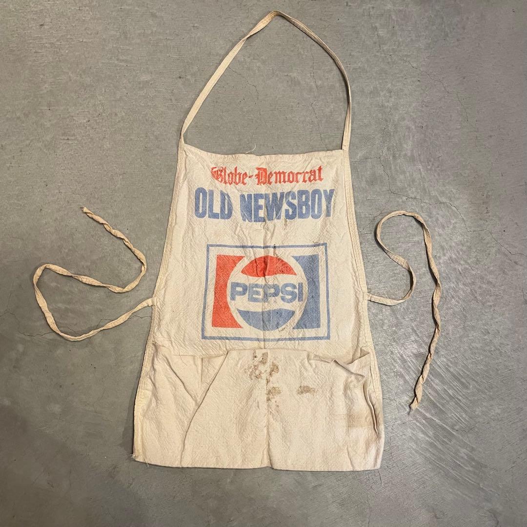 40s　PEPSI ワークエプロン　ニュースペーパー　　ビンテージ