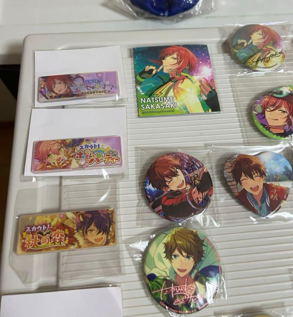あんさんぶるスターズ！！ 缶バッチ、朔間零、逆先夏目、たかみねペットボトルカバー