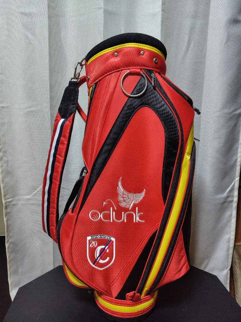 値下げ　clunk ゴルフバッグ 赤