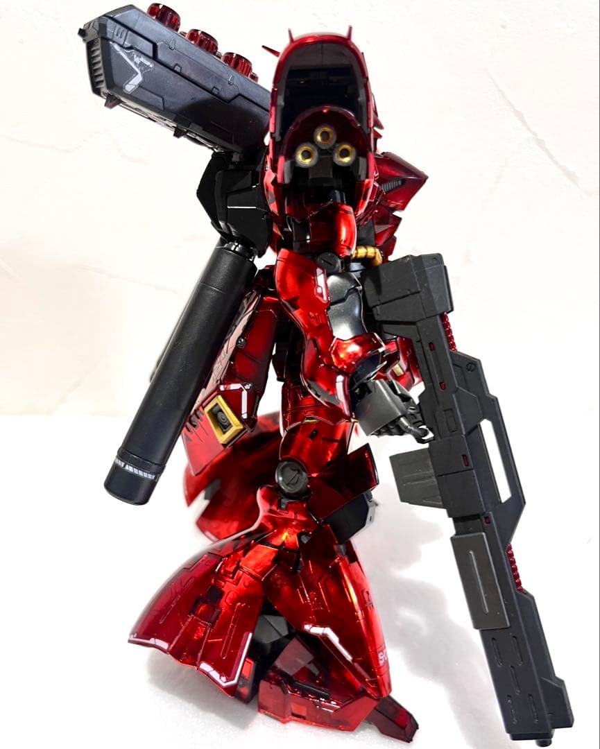 RG 1/144 サザビー メカニカルコアメッキ 完成品　水転写デカール付き