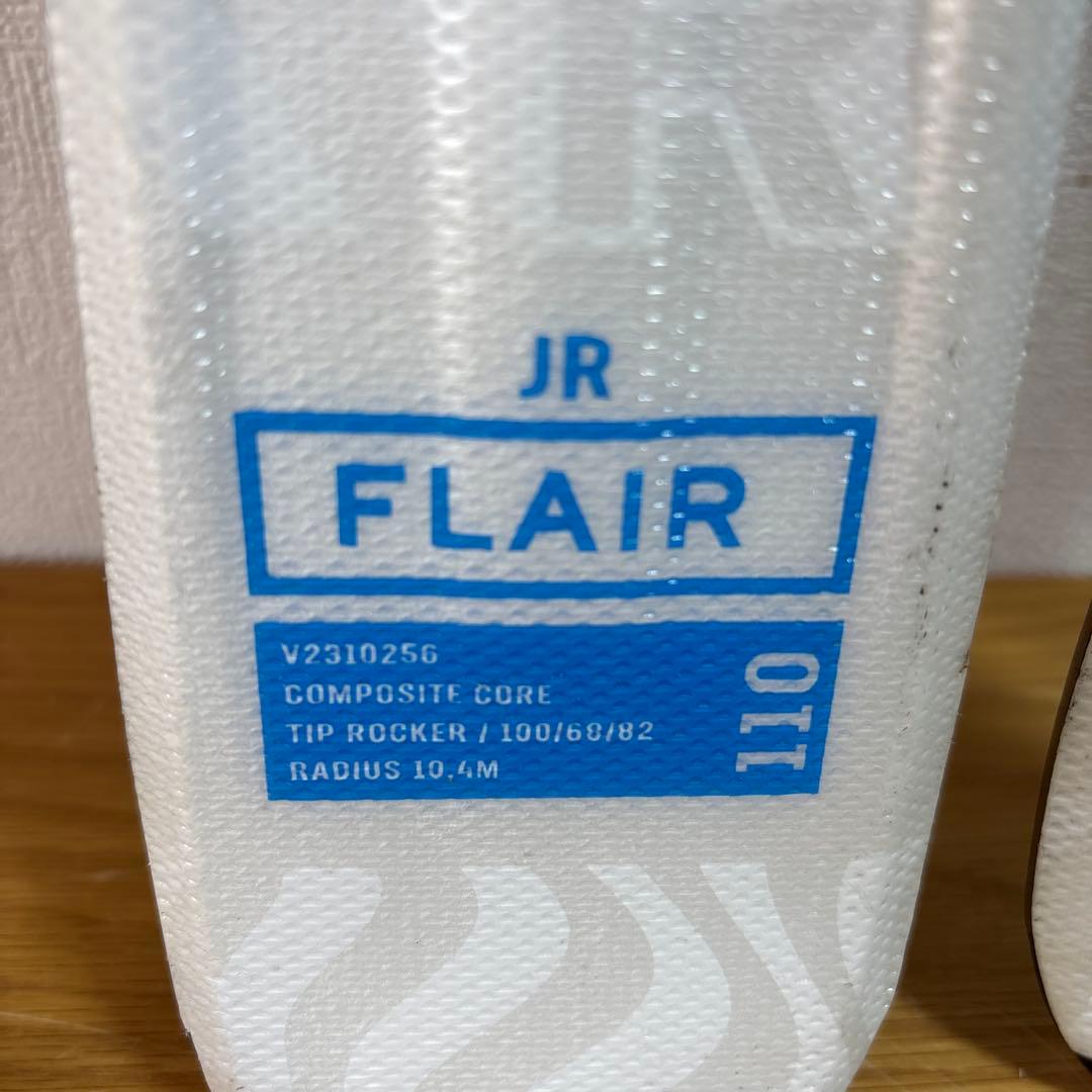 ジュニアスキーセット　VolklFLAIR 110cm 21cm ストック付