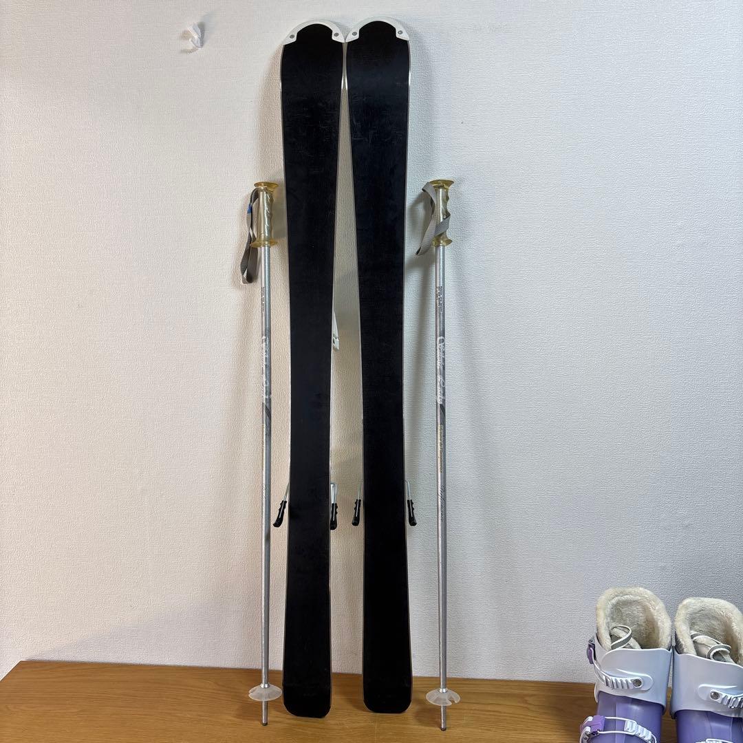 ジュニアスキーセット　VolklFLAIR 110cm 21cm ストック付