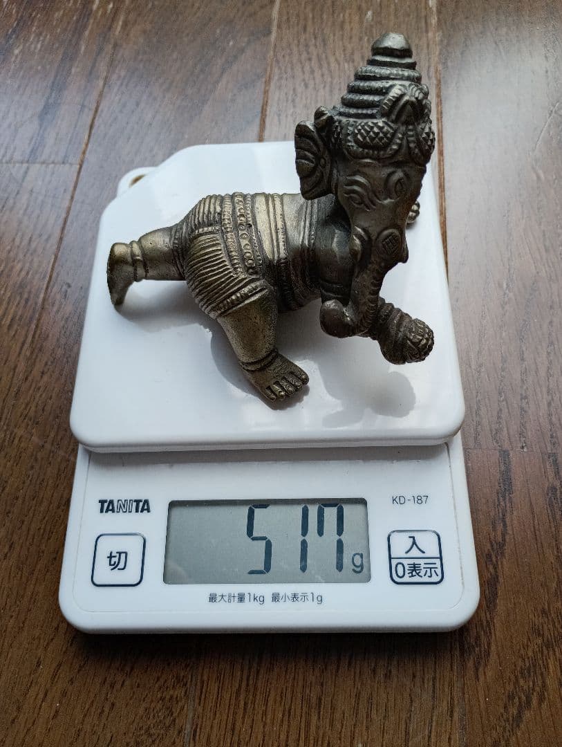 ガネーシャ像 2体　真鍮製