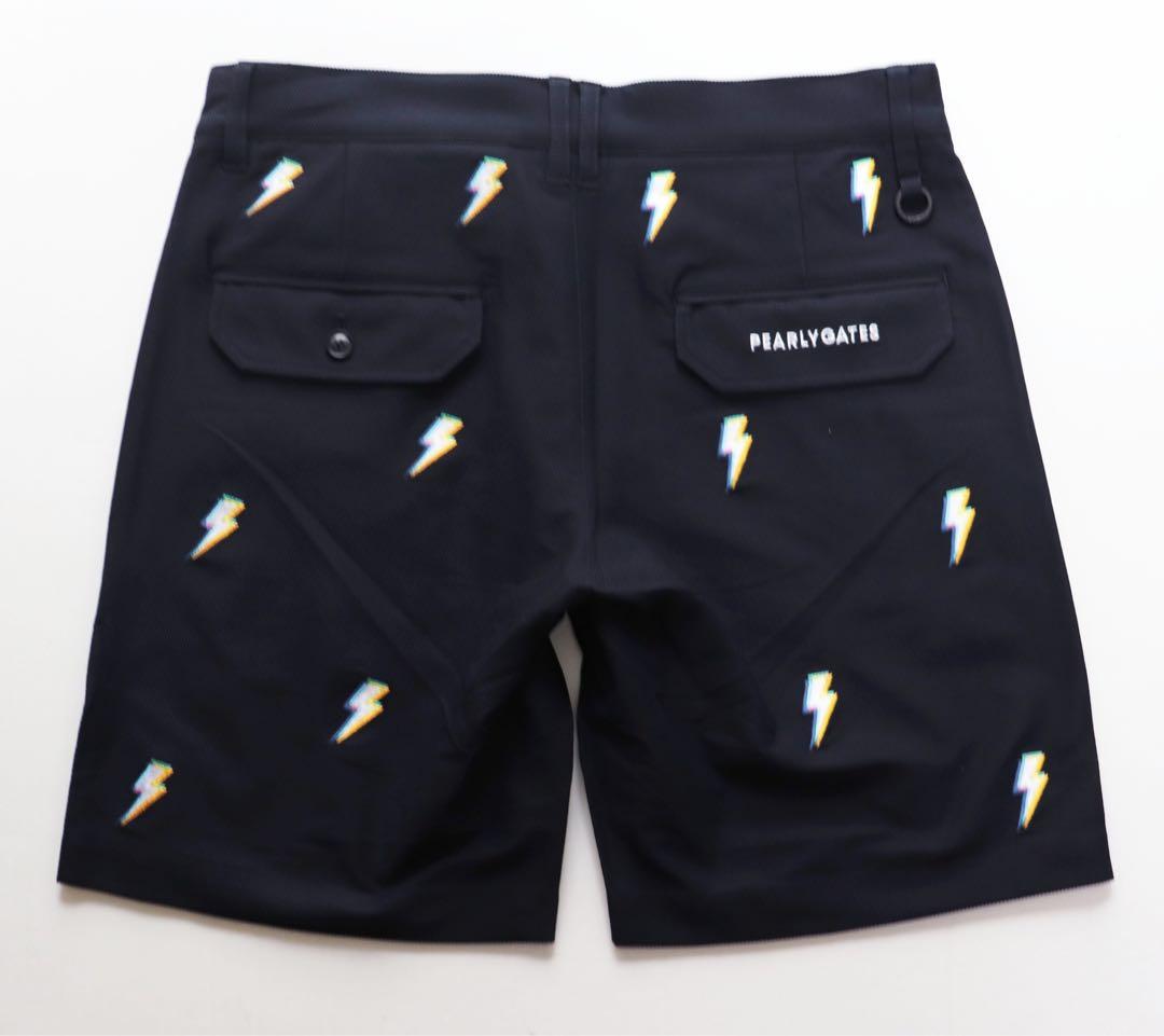 《パーリーゲイツ》新品 エレキ刺繍 ストレッチ ショートパンツ 4(W82)