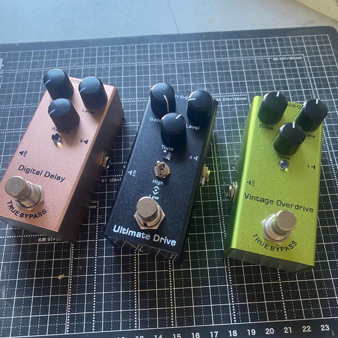 エフェクター3点セットディレイOCDディストーションチューブスクリーマークローン