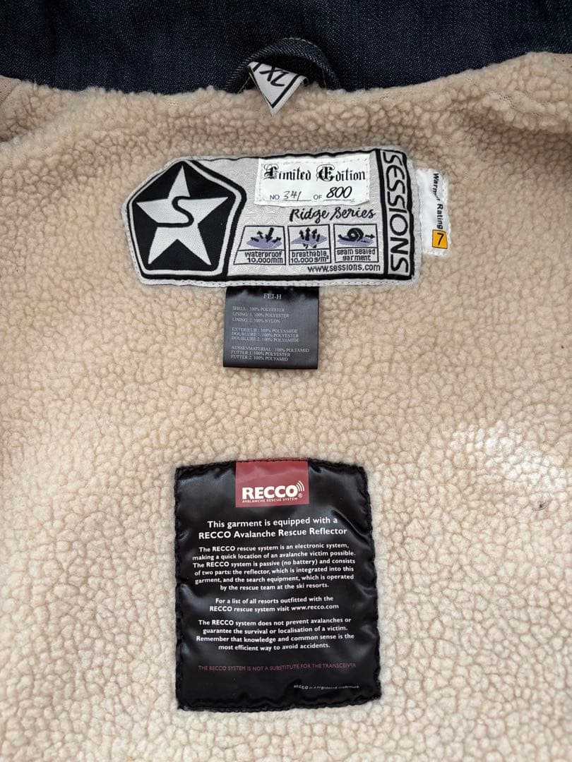 SESSIONS Ridge Series 限定800着 スノーボードウェアXL