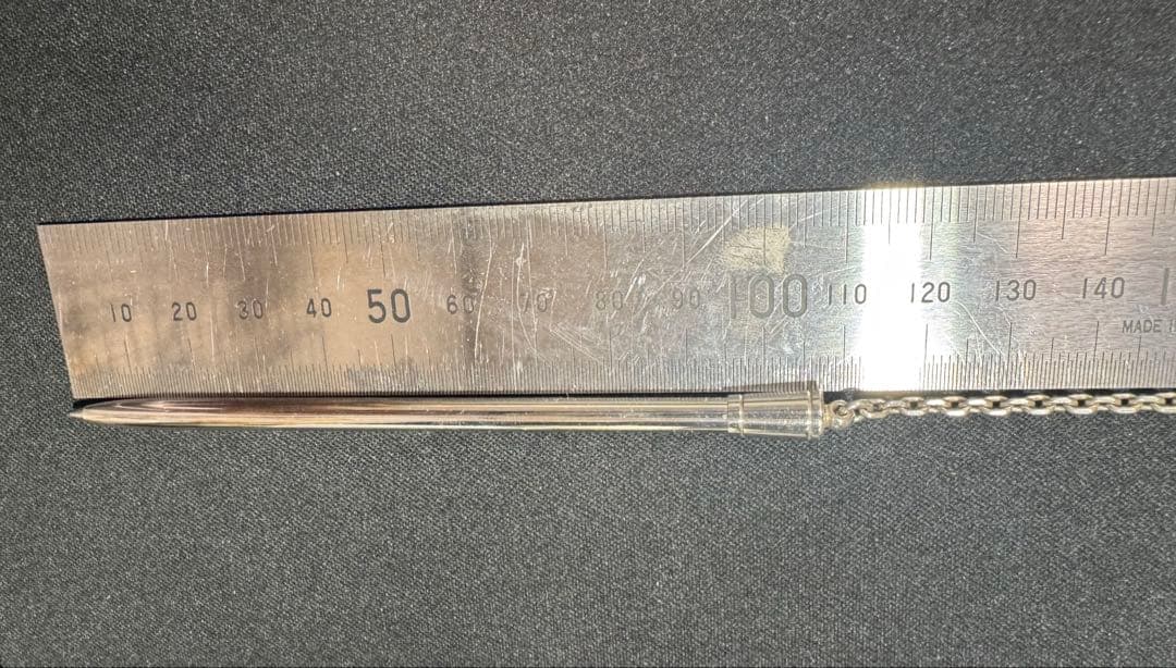 エルメス　HERMES ボールペン　シルバー925 銀　チェーン付き　ヘルメス