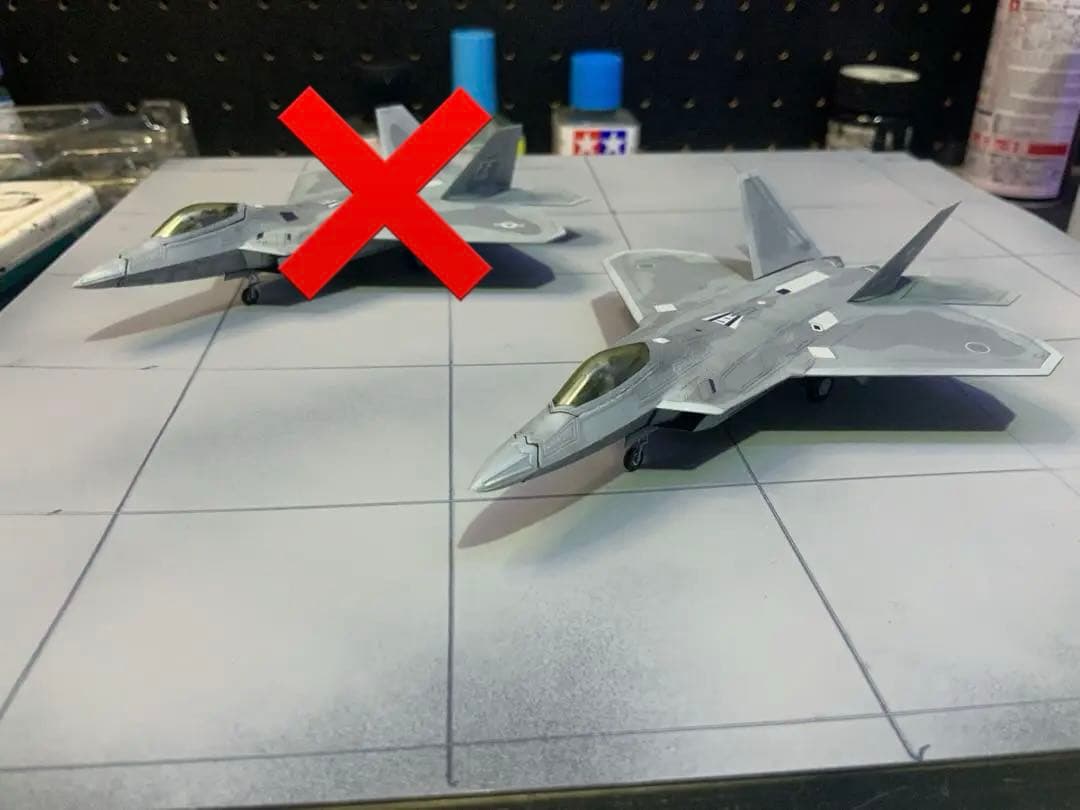 プラッツ製1/144スケールF22ラプター航空自衛隊仕様