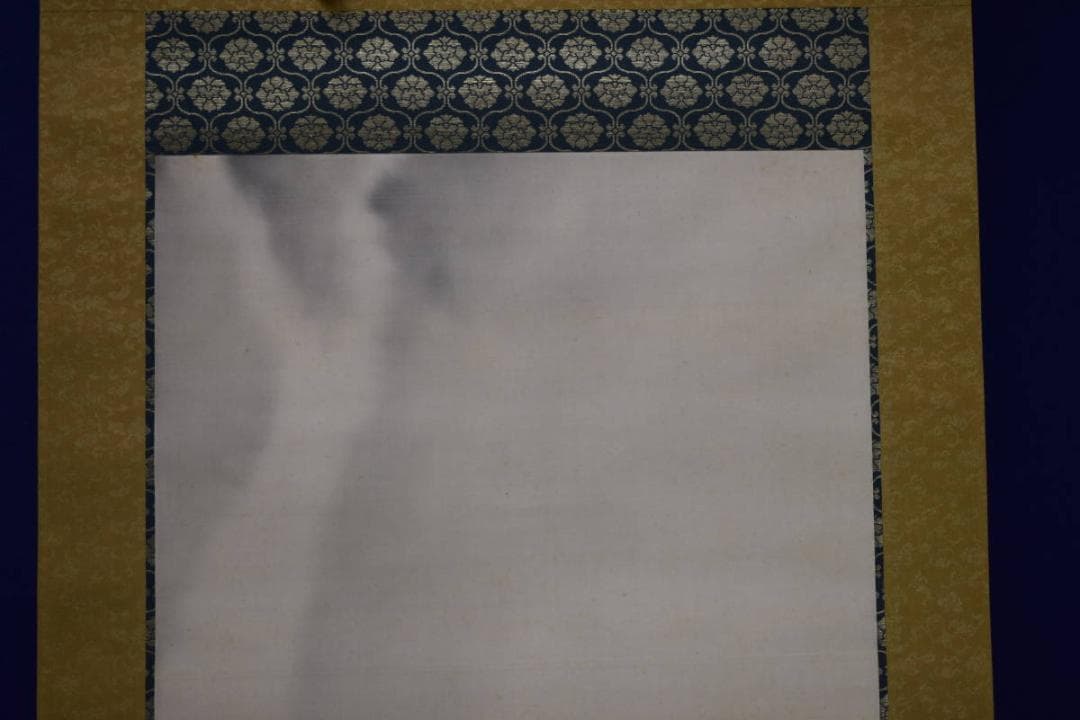 真作/楽也/楊柳観音/岩上観音図/布袋屋掛軸HH-400