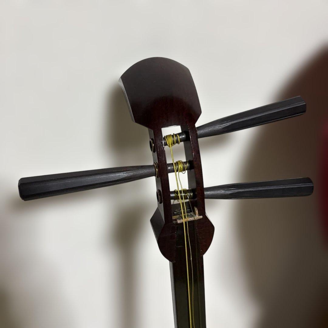三味線　綾杉胴　和楽器　バチ　撥　弦　駒　ケース　金ボソ