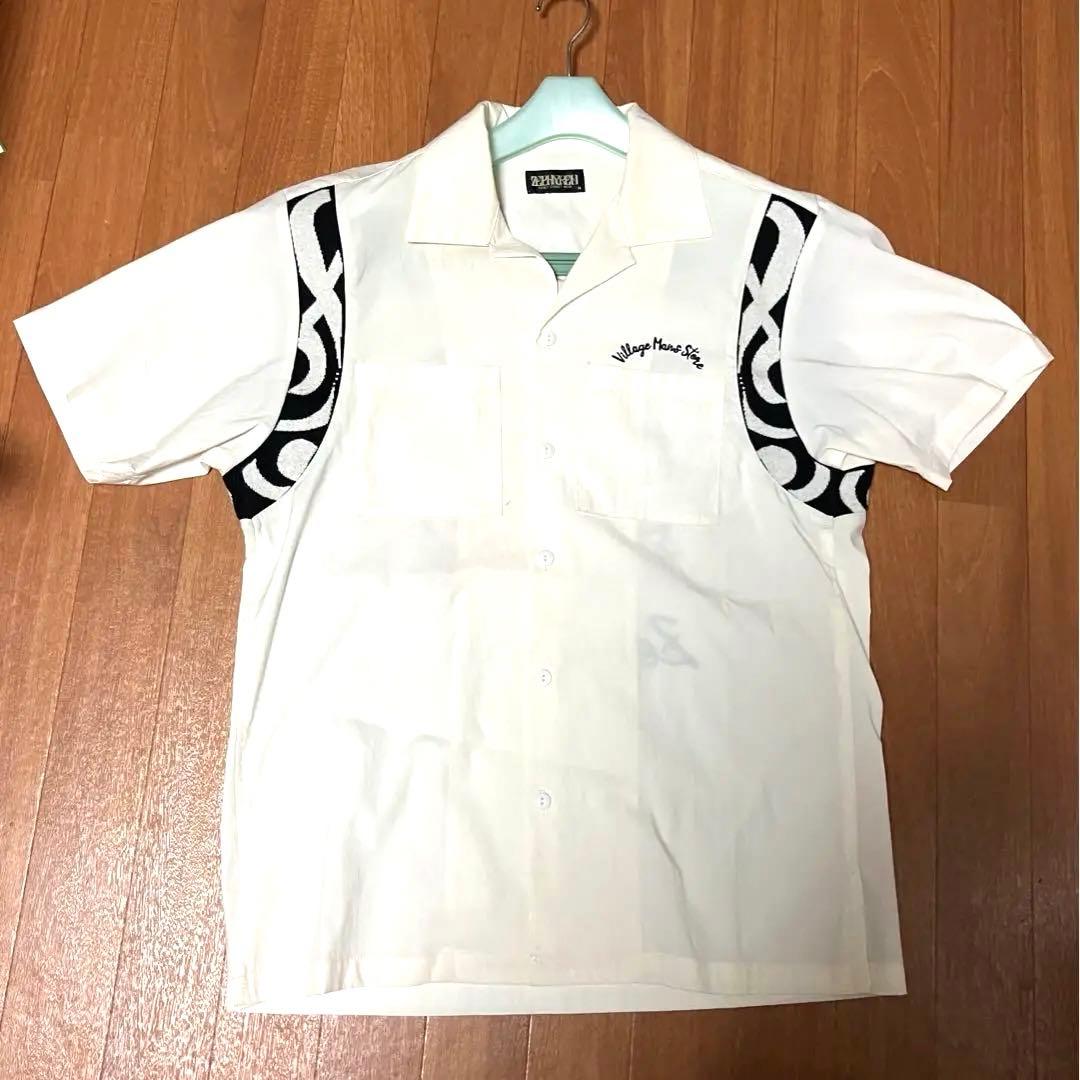 半額以下 ビレッジマンズストア zephyrenコラボ ボウリングシャツ 白M