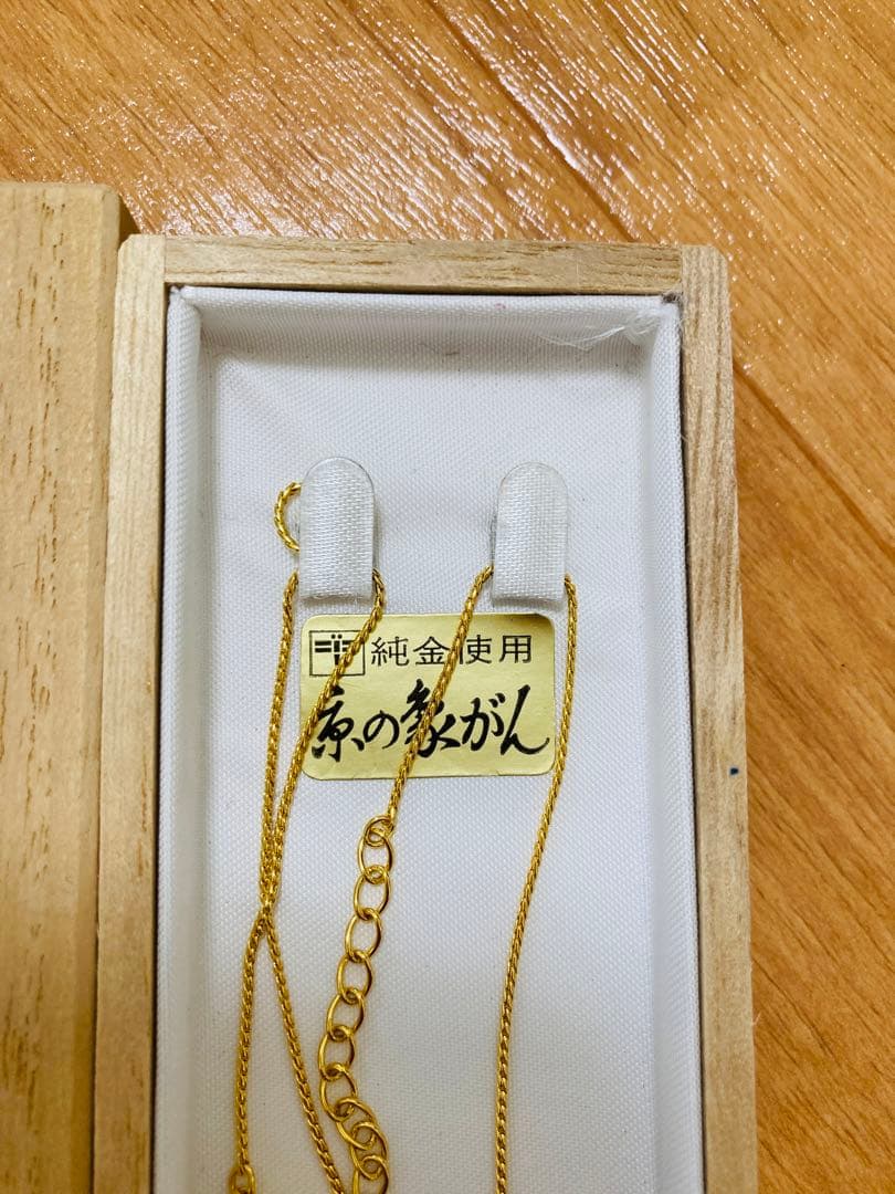 京の象嵌　ネックレス　純金使用