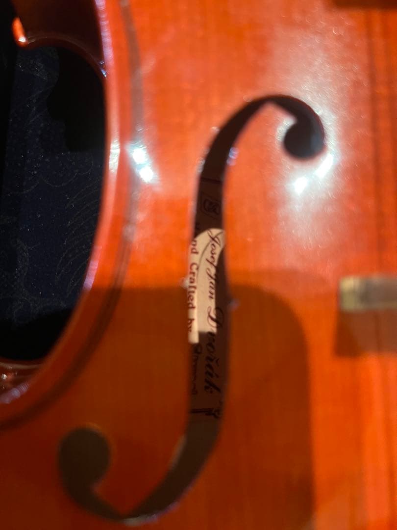 チェコ製 J.J.ドボルザーク バイオリン 4/4 弓、新品ケース付　美品