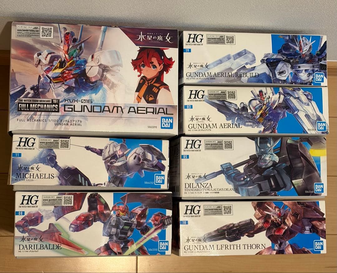水星の魔女　ガンプラ　7点セット