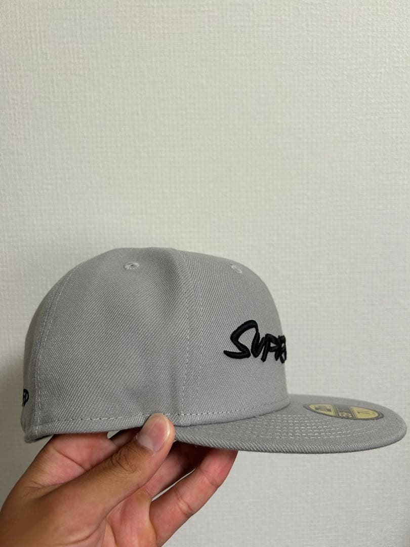 Supreme グレー キャップ 7 3/8