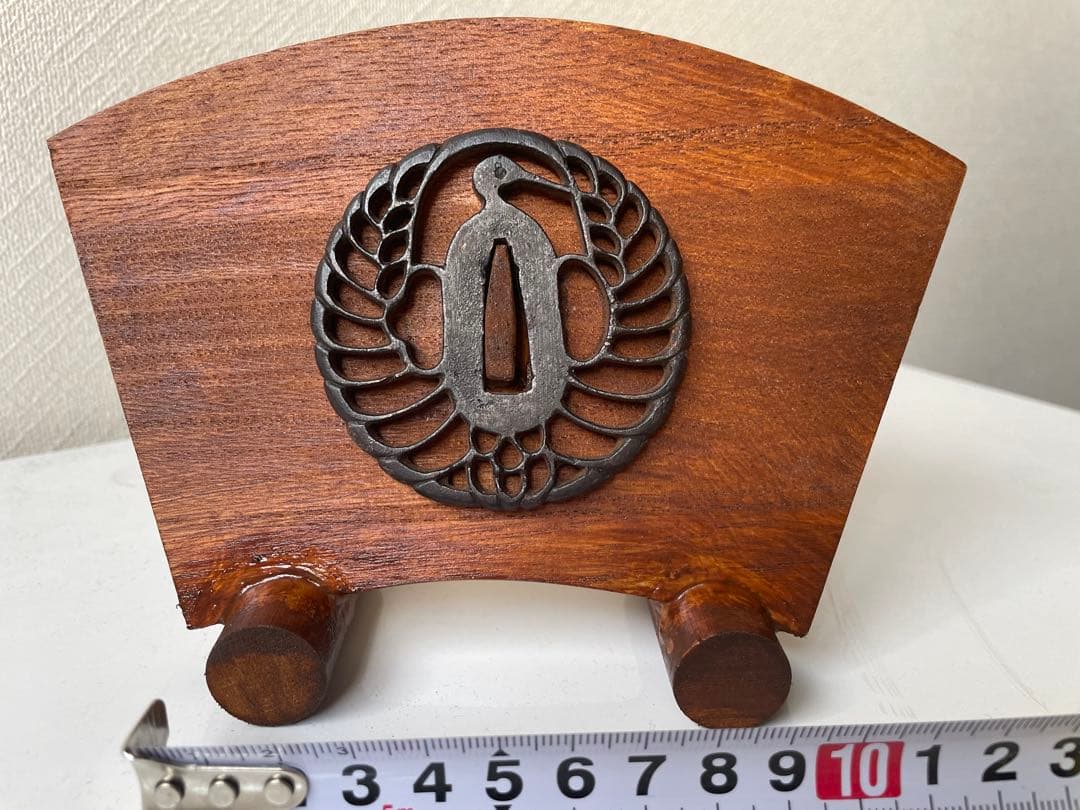 鍔　江戸時代鉄鍔　鶴丸透かし鍔