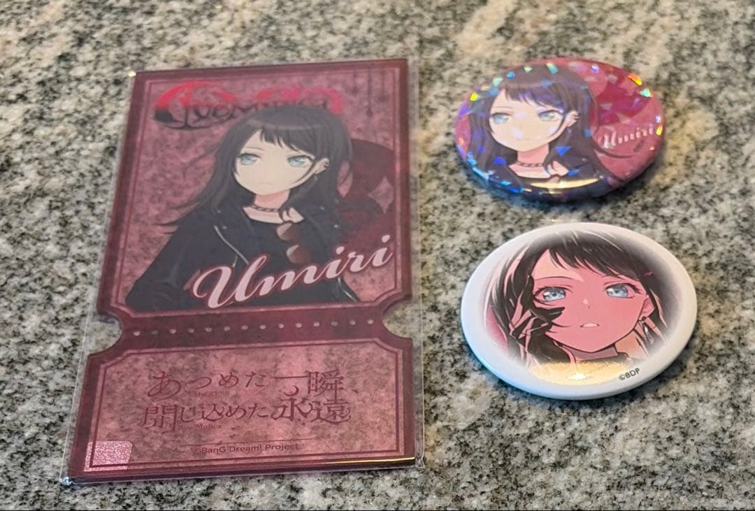 バンドリ　ティモリス　八幡海鈴　アクリルチケット　缶バッジ