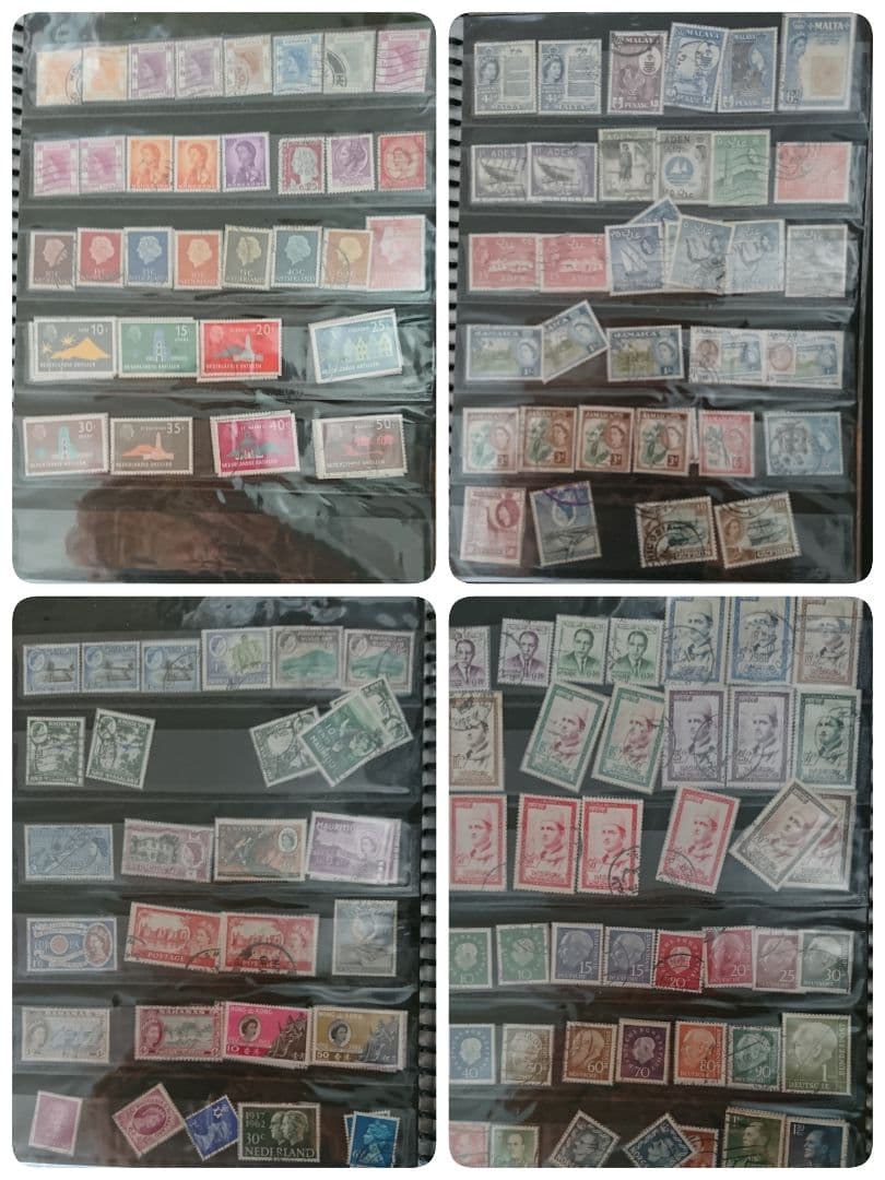 437) 使用済み外国切手 おまとめ 昭和の頃