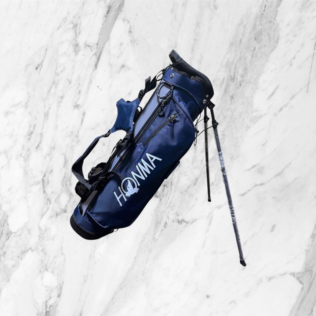 HONMA ネイビー キャディバッグ スタンド付き
