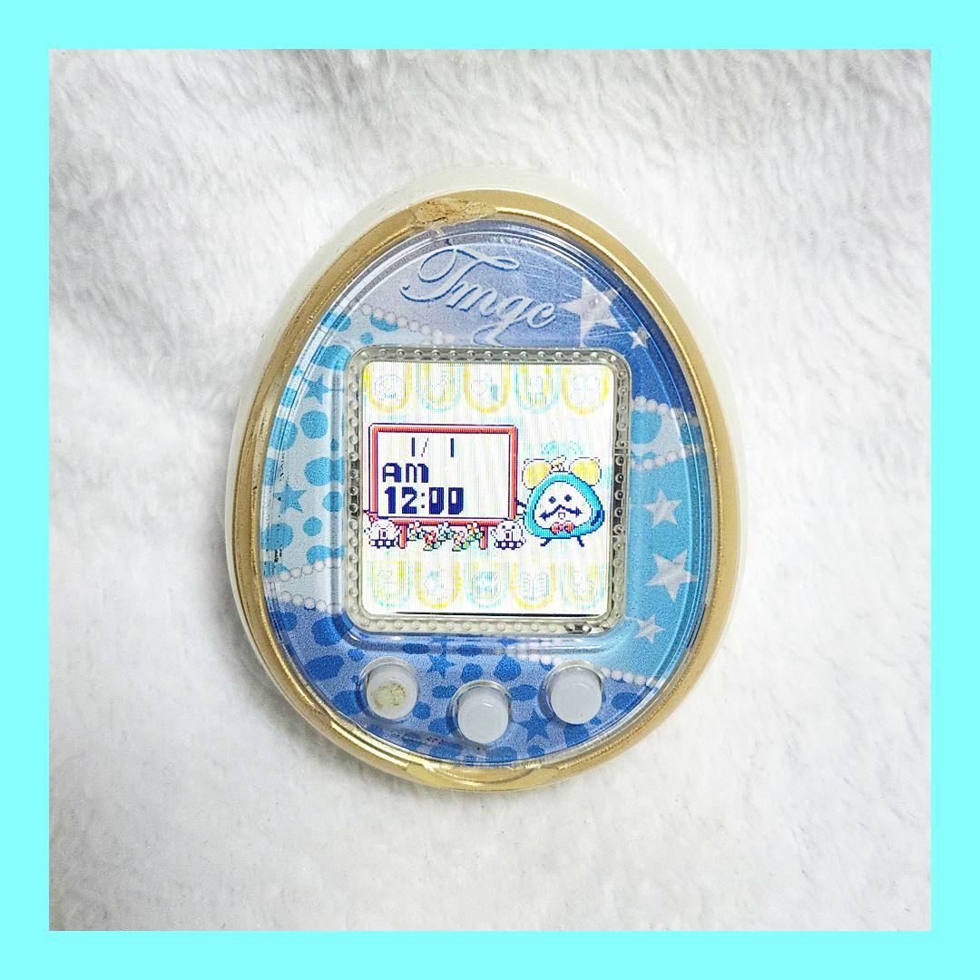 【希少】 たまごっち 4U ホワイト ブルーレオパード カバー付き 動作品