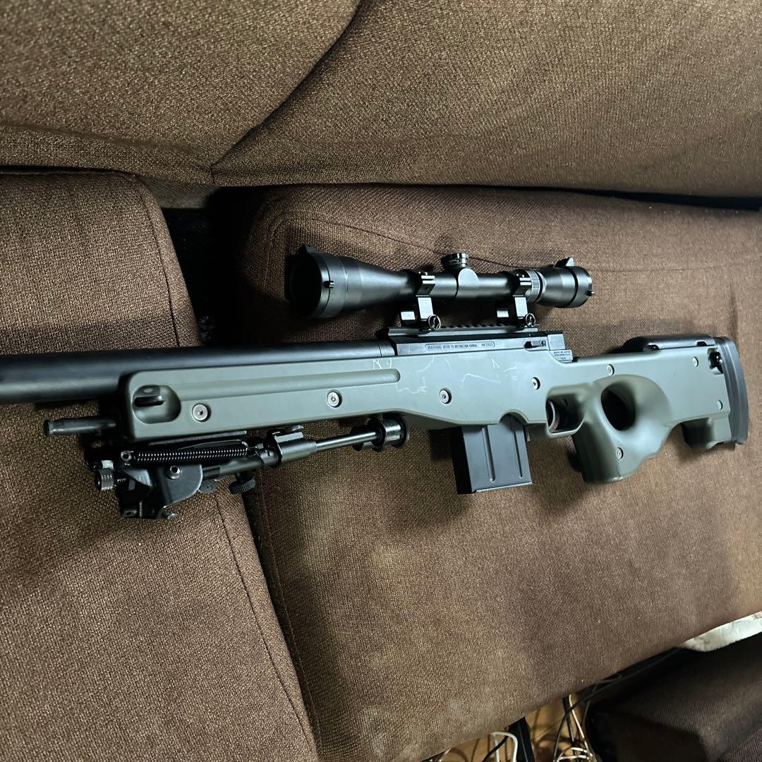 東京マルイ　L96 AWS グリーン　スコープ　バイポッド　赤井　スナイパー