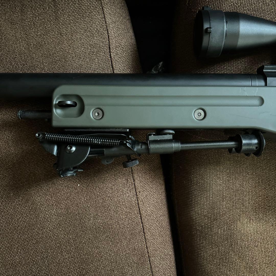 東京マルイ　L96 AWS グリーン　スコープ　バイポッド　赤井　スナイパー