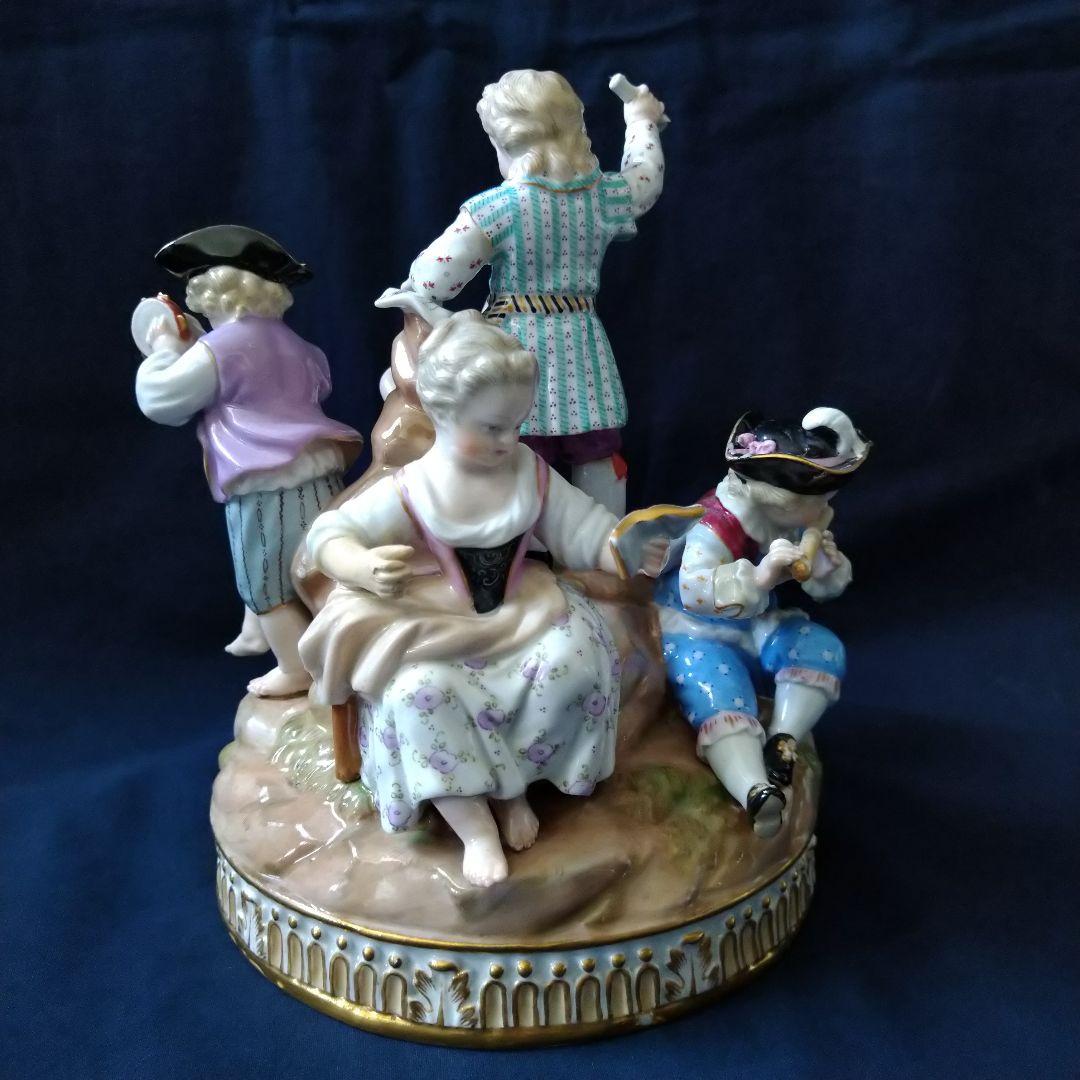 ✤1924年以前・マイセン(Meissen)フィギュリン✤『５人の音楽隊』