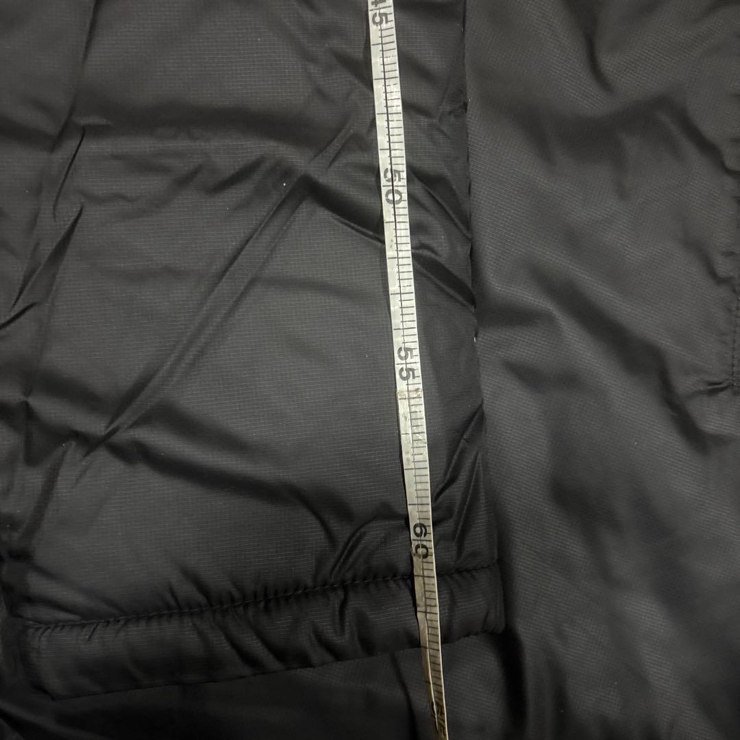 adidas メンズブラック ベンチコート L／スリーライン／フードあり／軽量