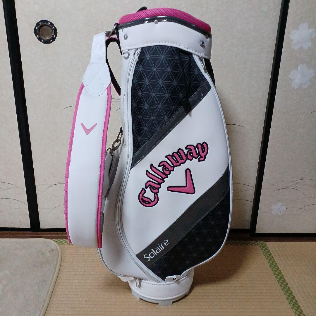 Callaway Solaire ゴルフバッグ ホワイト/ピンク