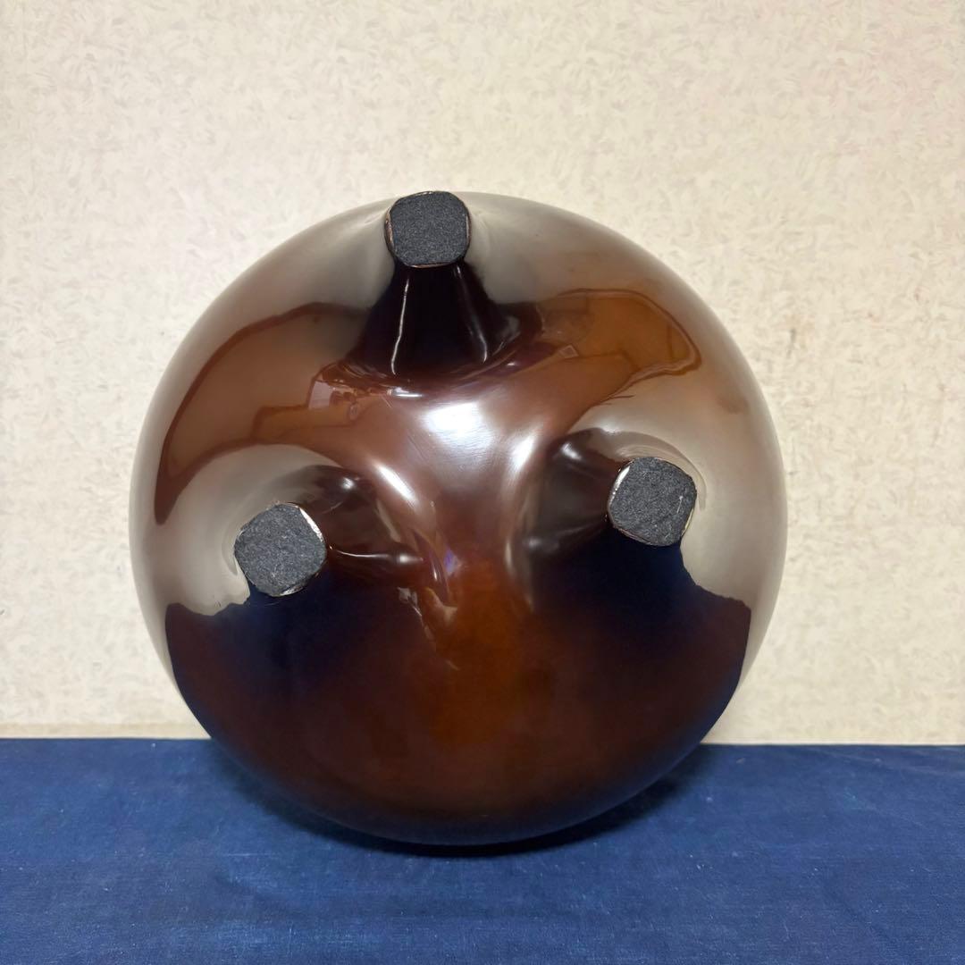 人間国宝浄清造 風炉 茶釜 電熱器 唐銅朝鮮風炉釜 野々田電熱器 敷板 茶道具