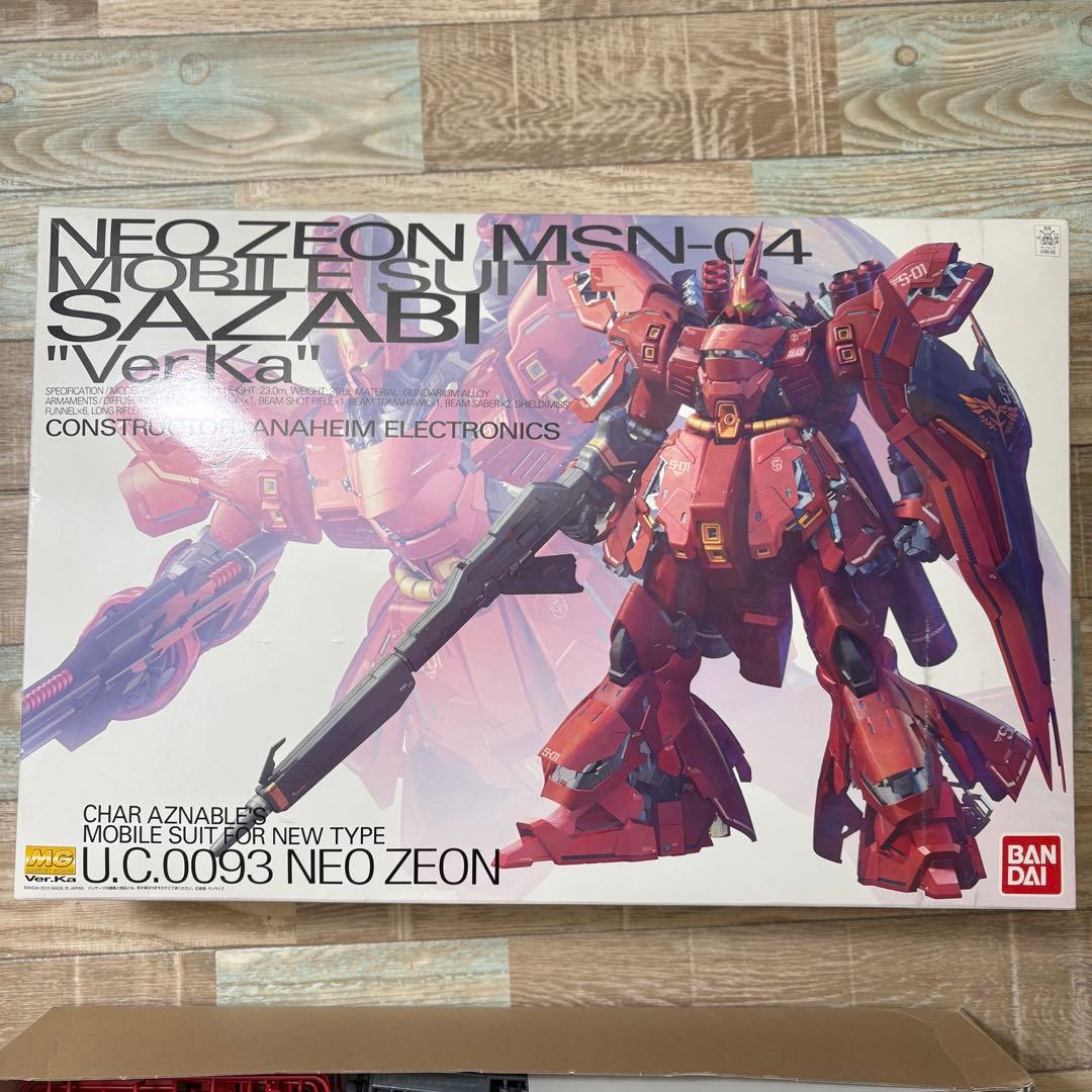 ガンダム SAZABI Ver Ka サザビー プラモデル 作りかけ パーツ欠有