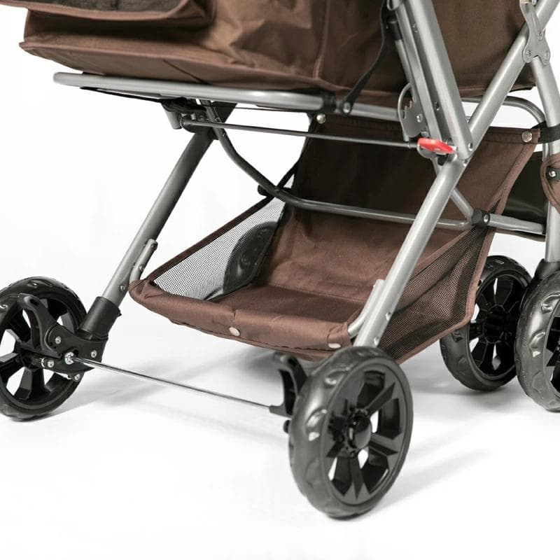 一回使用★ ポンポリース 折畳み 対面式切り替えカート 中型・多頭用バギーカー