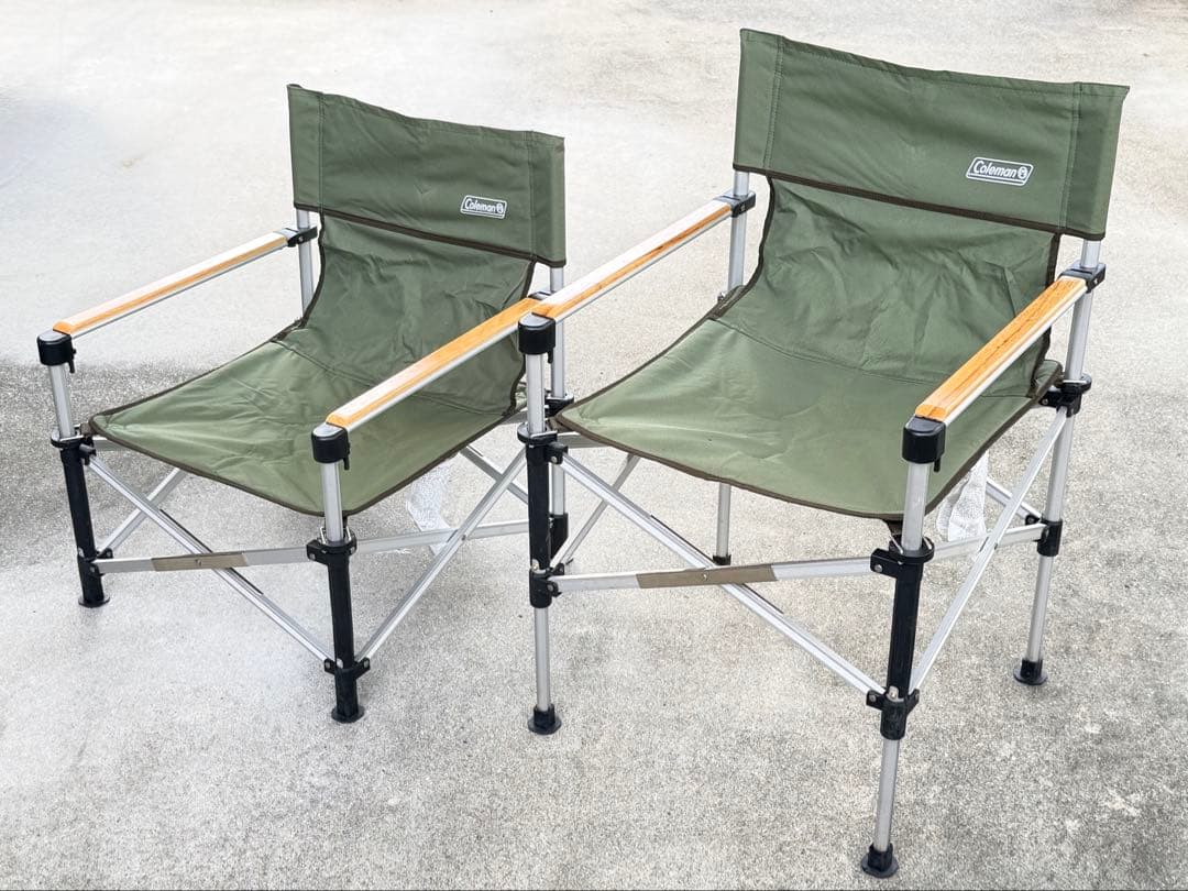 Coleman ツーウェイキャプテンチェア グリーン 2脚セット