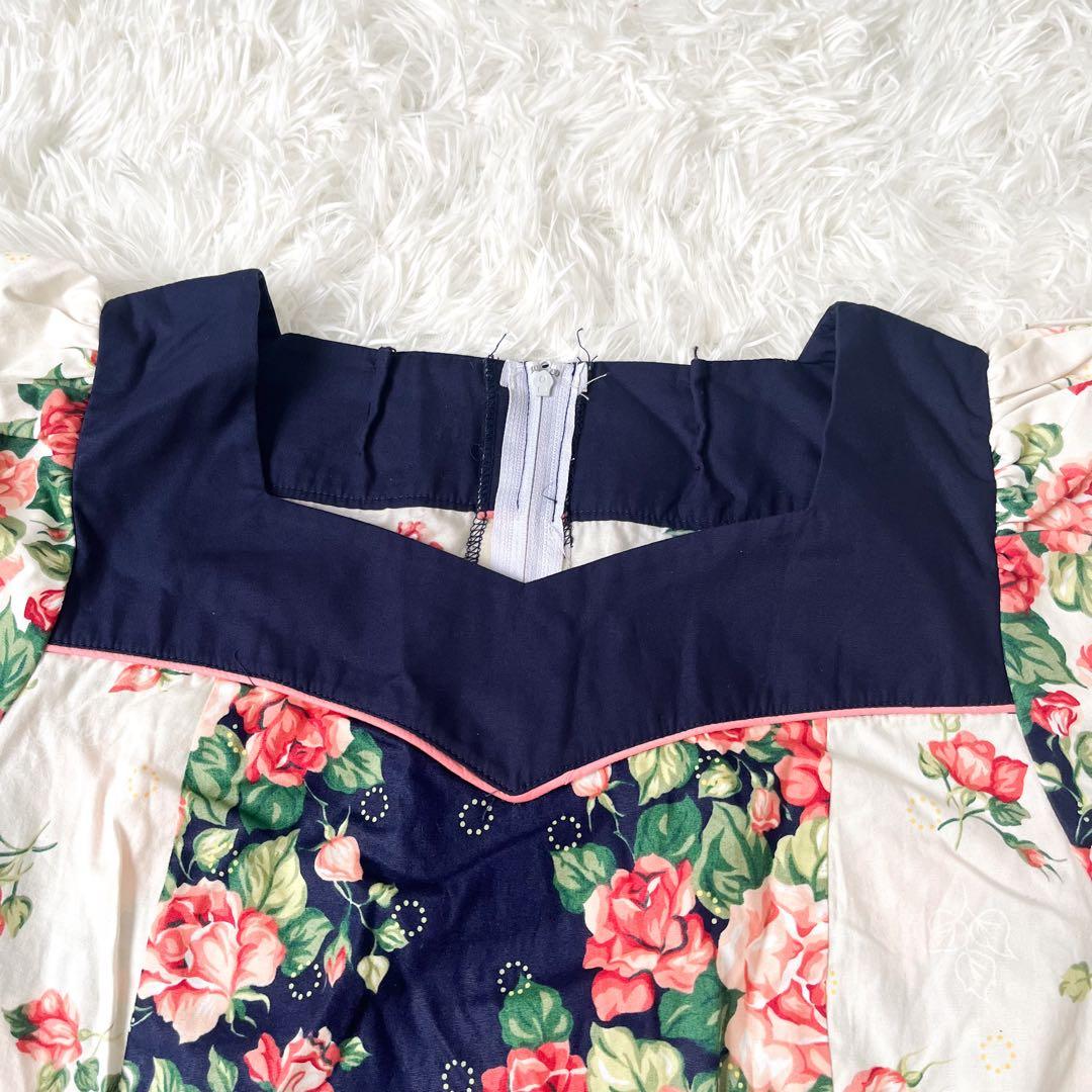 【MADE IN U.S.A】ムームー　ビンテージ　フラダンス　ハワイ　レトロ