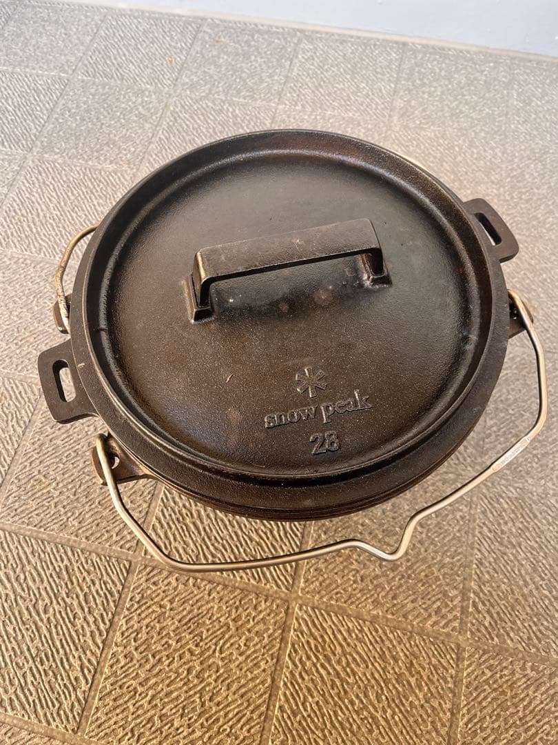 廃盤希少　スノーピーク和鉄ダッチオーブン28 収納ケース　チャコールスタンド付