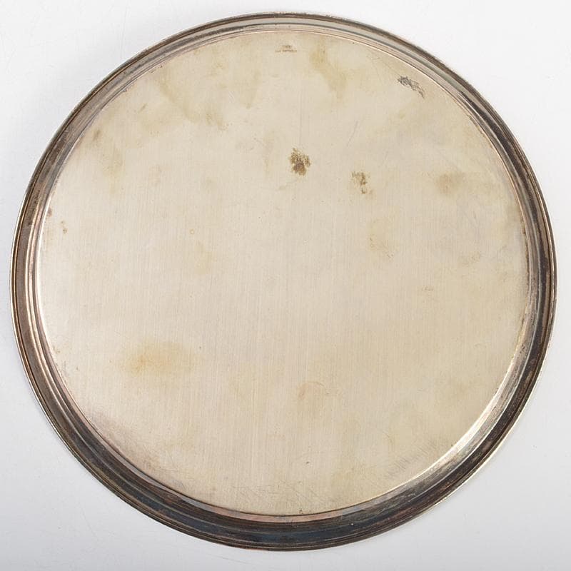 銀座和光水注トレーグラス6客銀製STERLING950約712g　KR7495B