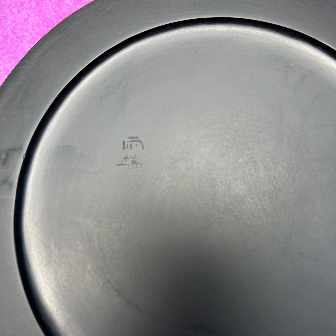 ⭕️雨端硯　五寸胴張丸硯　大型特殊研　直径150mm大　マニア