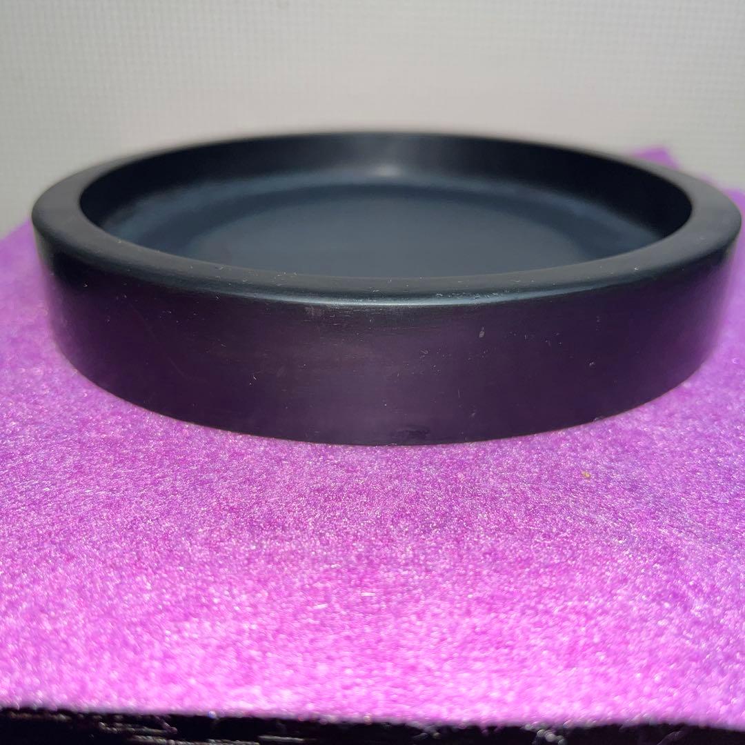 ⭕️雨端硯　五寸胴張丸硯　大型特殊研　直径150mm大　マニア