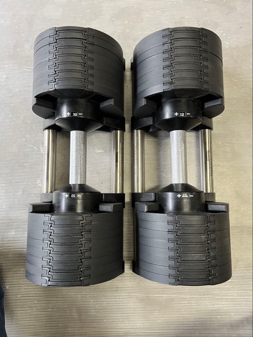 可変式ダンベル　フレックスベル　NUOBELL 2kg刻み32kg 16段階調整