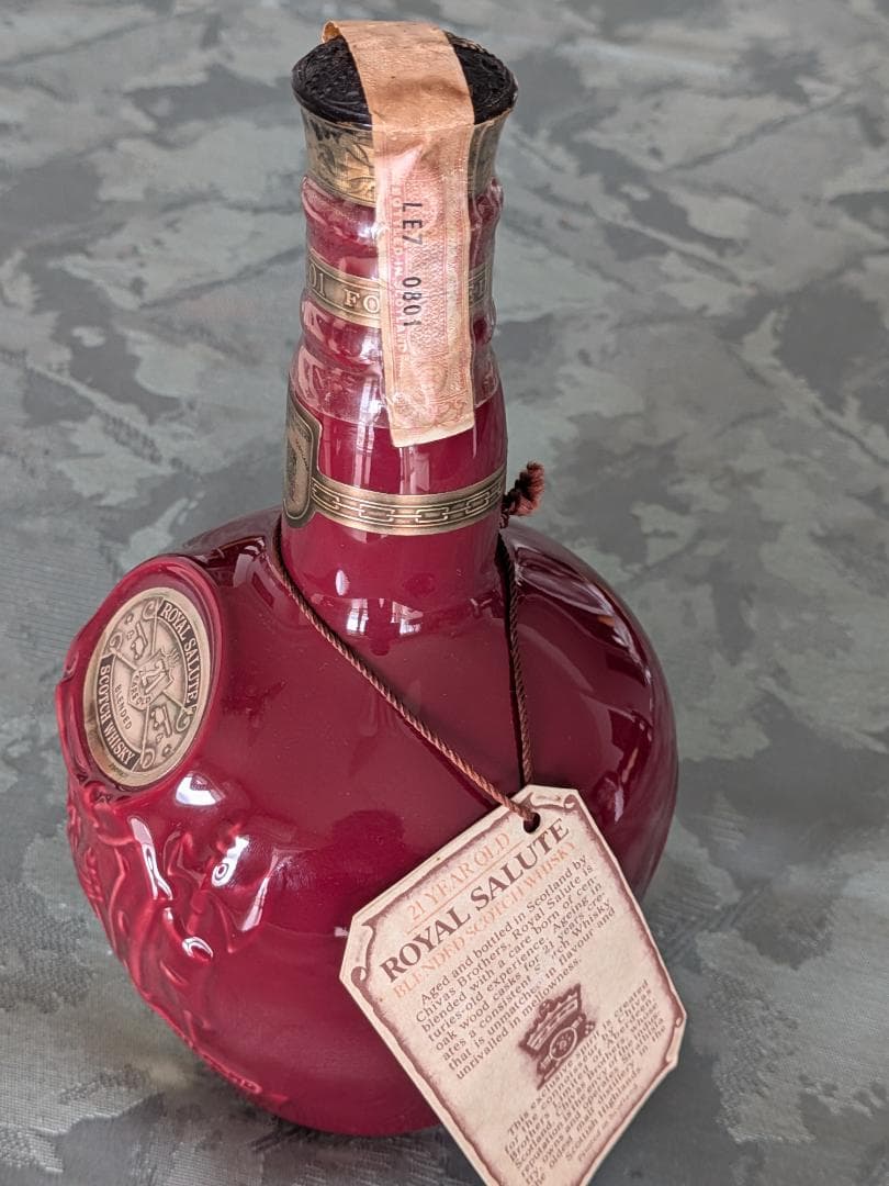【未開栓美品】 Salute ロイヤルサルート21年赤ボトルウイスキー