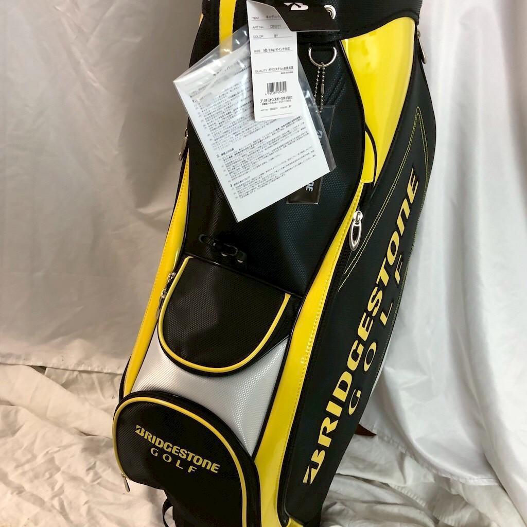 BRIDGESTONE GOLF キャディバッグ ブラック×イエロー／9型